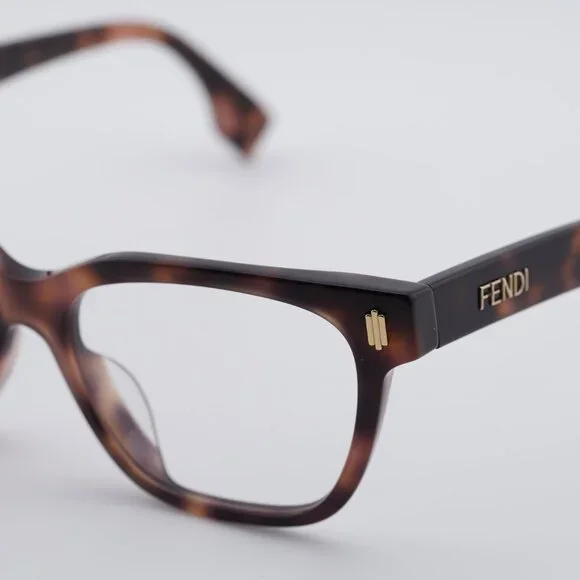 Fendi FE50055F 053 Eyeglasses Havana 52mm Square Frame display picture 3